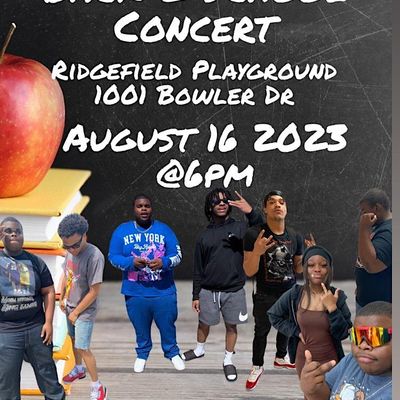 Back 2 School Concert, Ridgefield Playground, Durham, August 27 2023