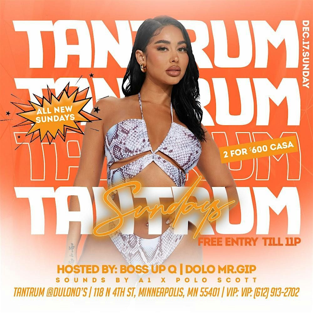 Tantrum Sundays Hip-Hop Party | Event in Minneapolis | AllEvents