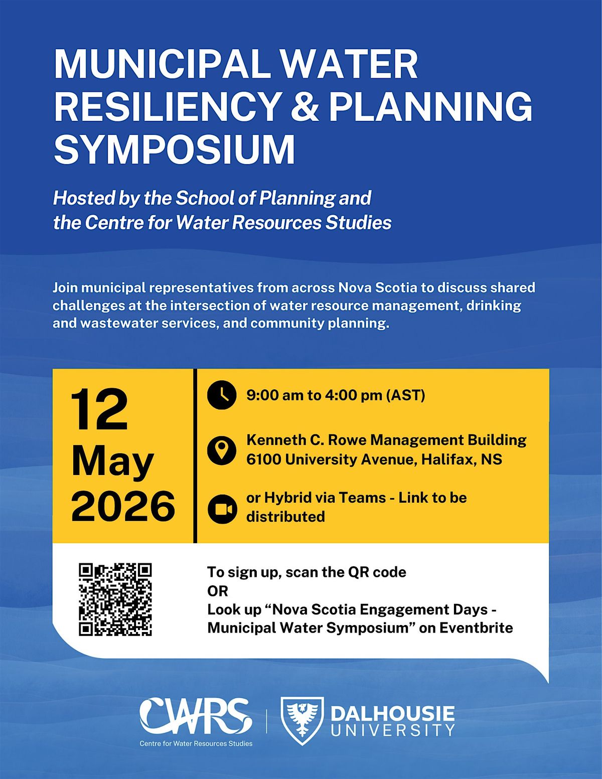 Municipal Water Resiliency & Planning Symposium, Dalhousie University ...