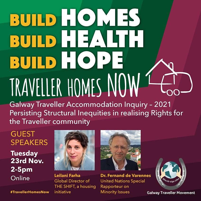 Build Homes, Build Health, Build Hope Traveller Homes Now, November