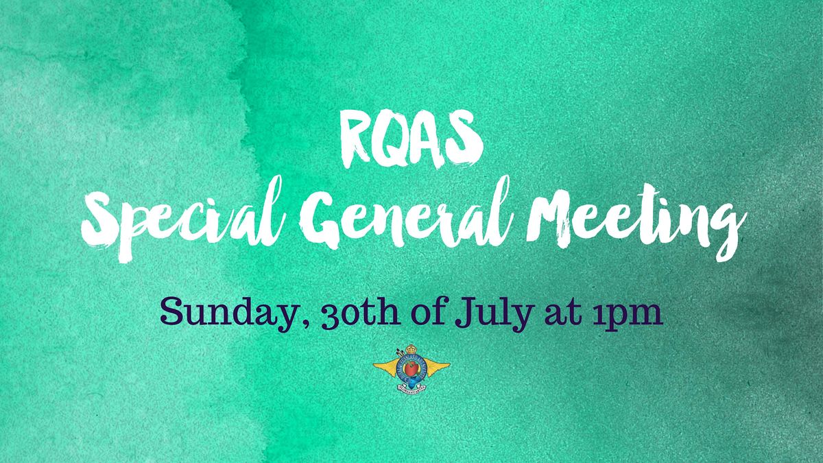 RQAS Special General Meeting, Royal Queensland Art Society, Brisbane