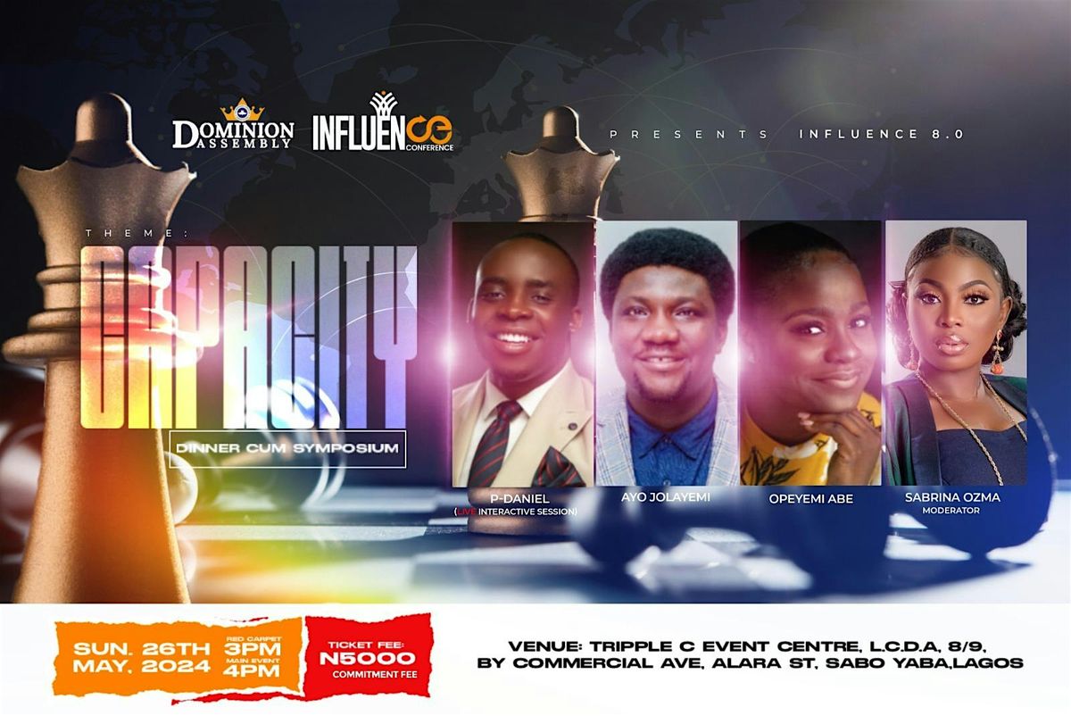 INFLUENCE CONFERENCE & DINNER CUM SYMPOSIUM CAPACITY, Tripple C