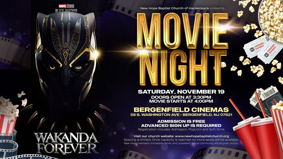 Movie Night • Black Panther Wakanda Forever, Bergenfield Cinemas