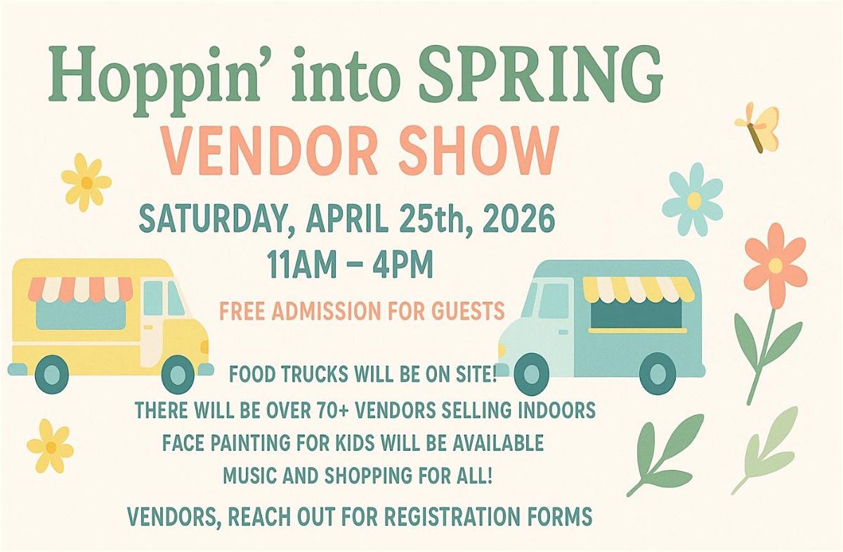 Hoppin into Spring Vendor Show, 25 April | Event in Big Lake | AllEvents