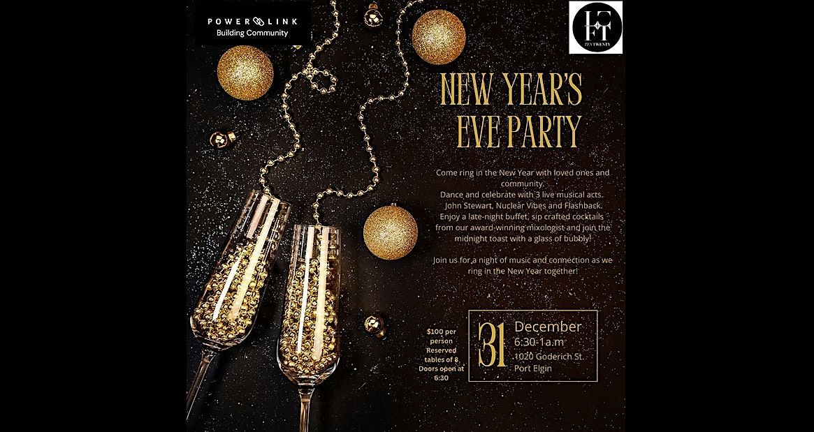 New Years Eve Semi-Formal Gala, 31 December | Event in Port Elgin | AllEvents