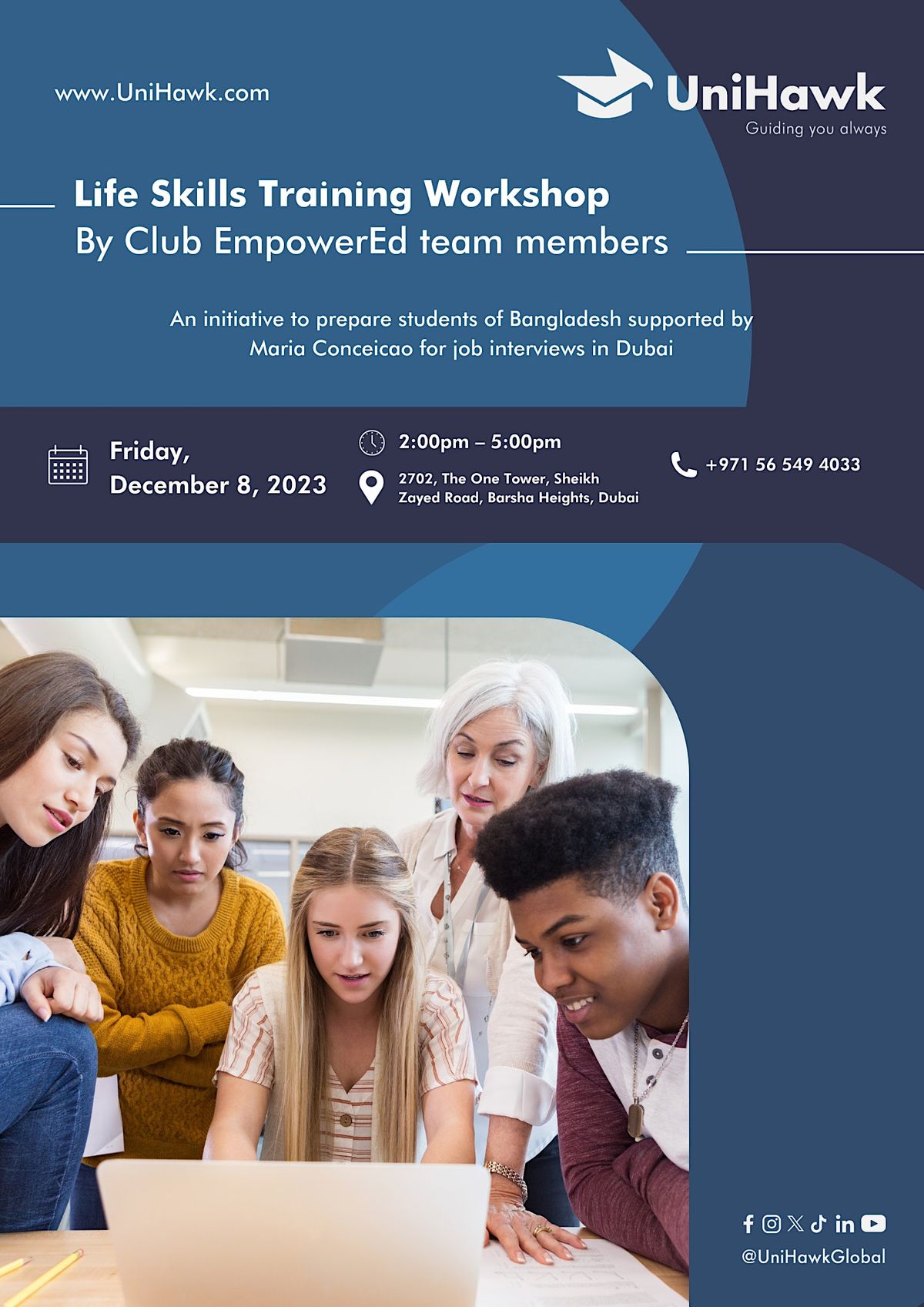 Life Skills Training for Students of Bangladesh, UniHawk