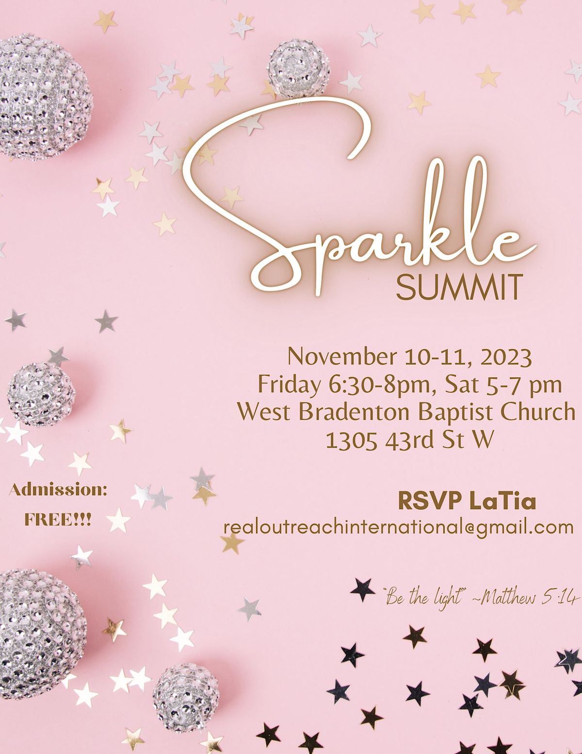 Sparkle Summit West Bradenton Baptist Church 10 November To 11 sparkle-summit-west-bradenton-baptist-church-10-november-to-11