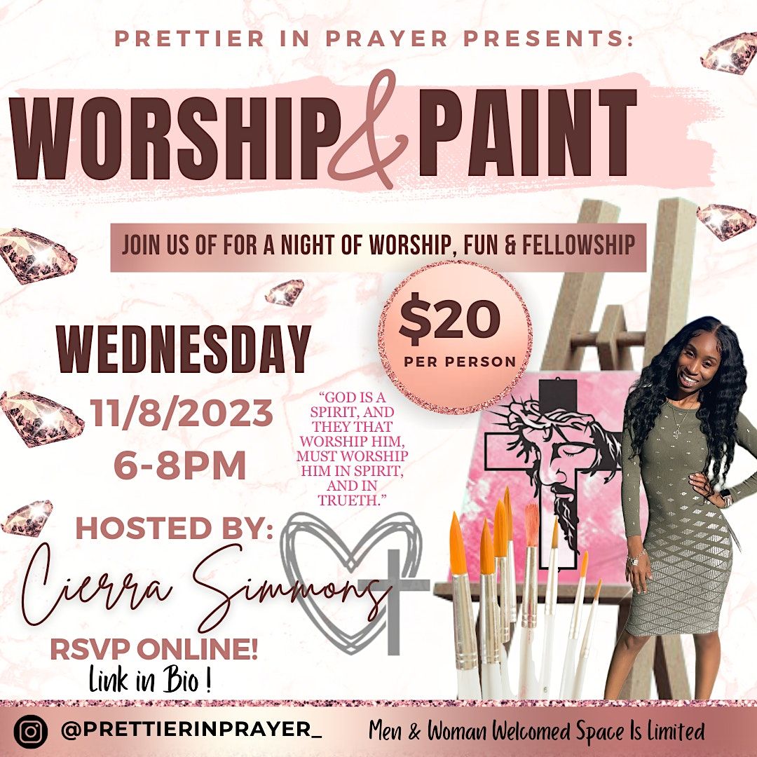 Worship & Paint, 411 N Sam Houston Pkwy E, November 8 2023 AllEvents.in