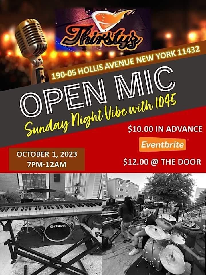Open Mic Sunday Night Vibe With 1045 | Event in Queens | AllEvents