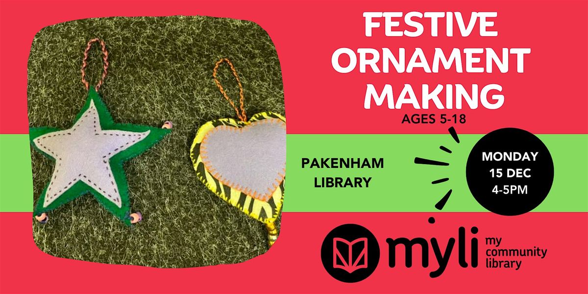 Festive Ornament Making @ Pakenham Library, 15 December | Event in Pakenham | AllEvents