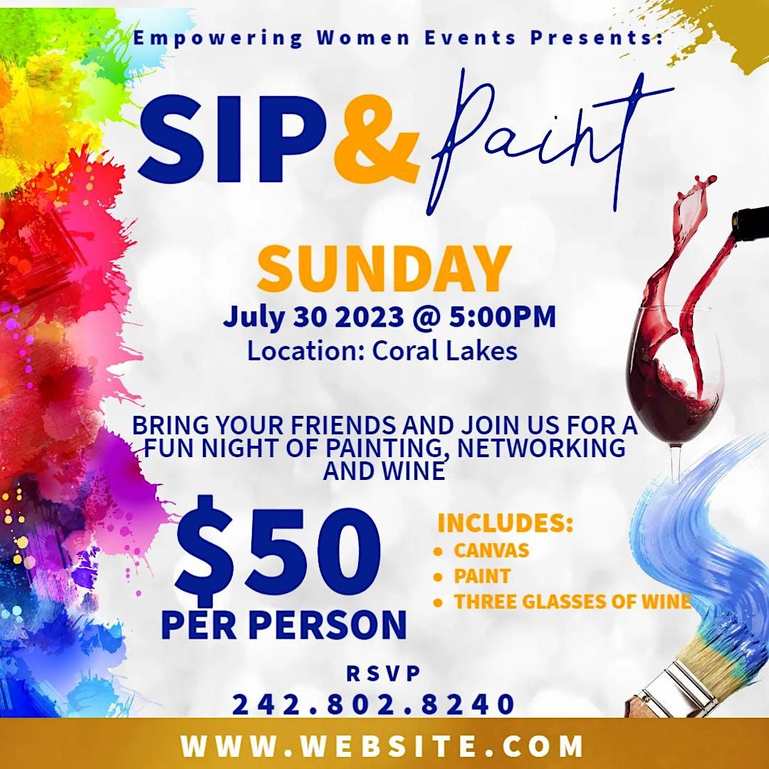 Sip n Paint, Nassau, 30 July 2023 AllEvents.in