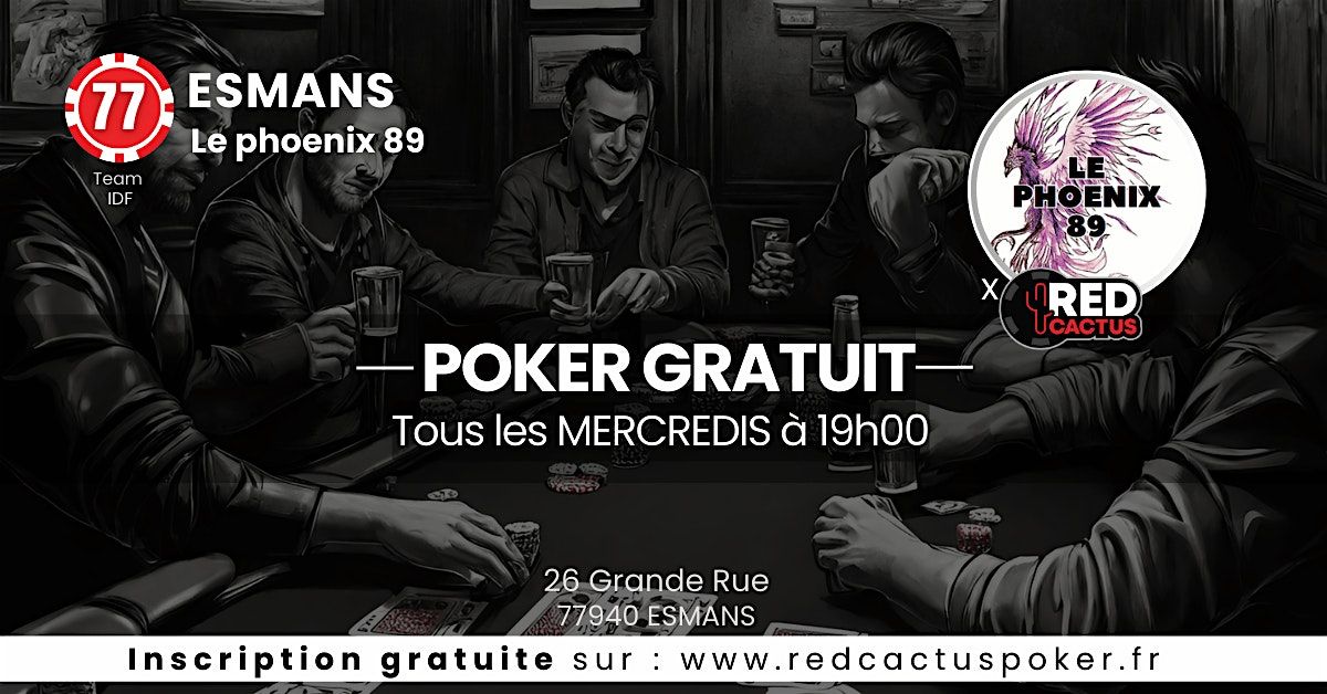 Soirée RedCactus Poker X Le Phoenix à ESMANS (77) | Event in Esmans | AllEvents