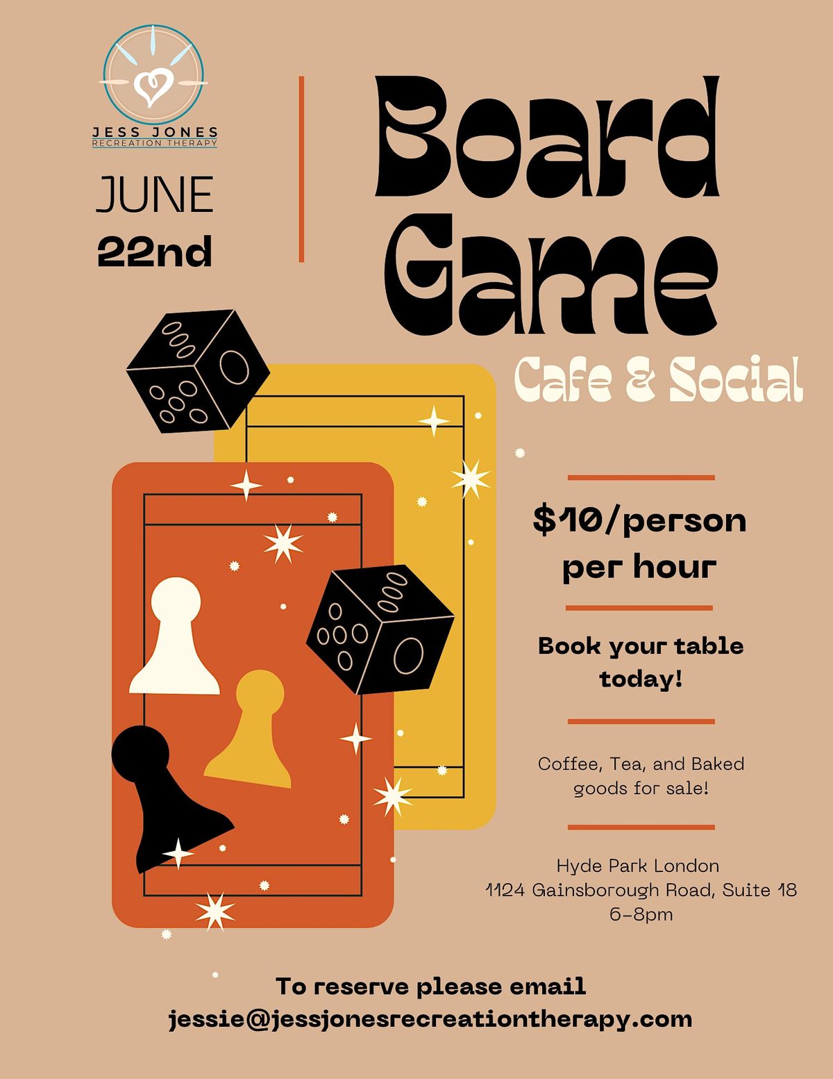 Board Game Cafe & Social Night, 1124 Gainsborough Rd, London, June 22