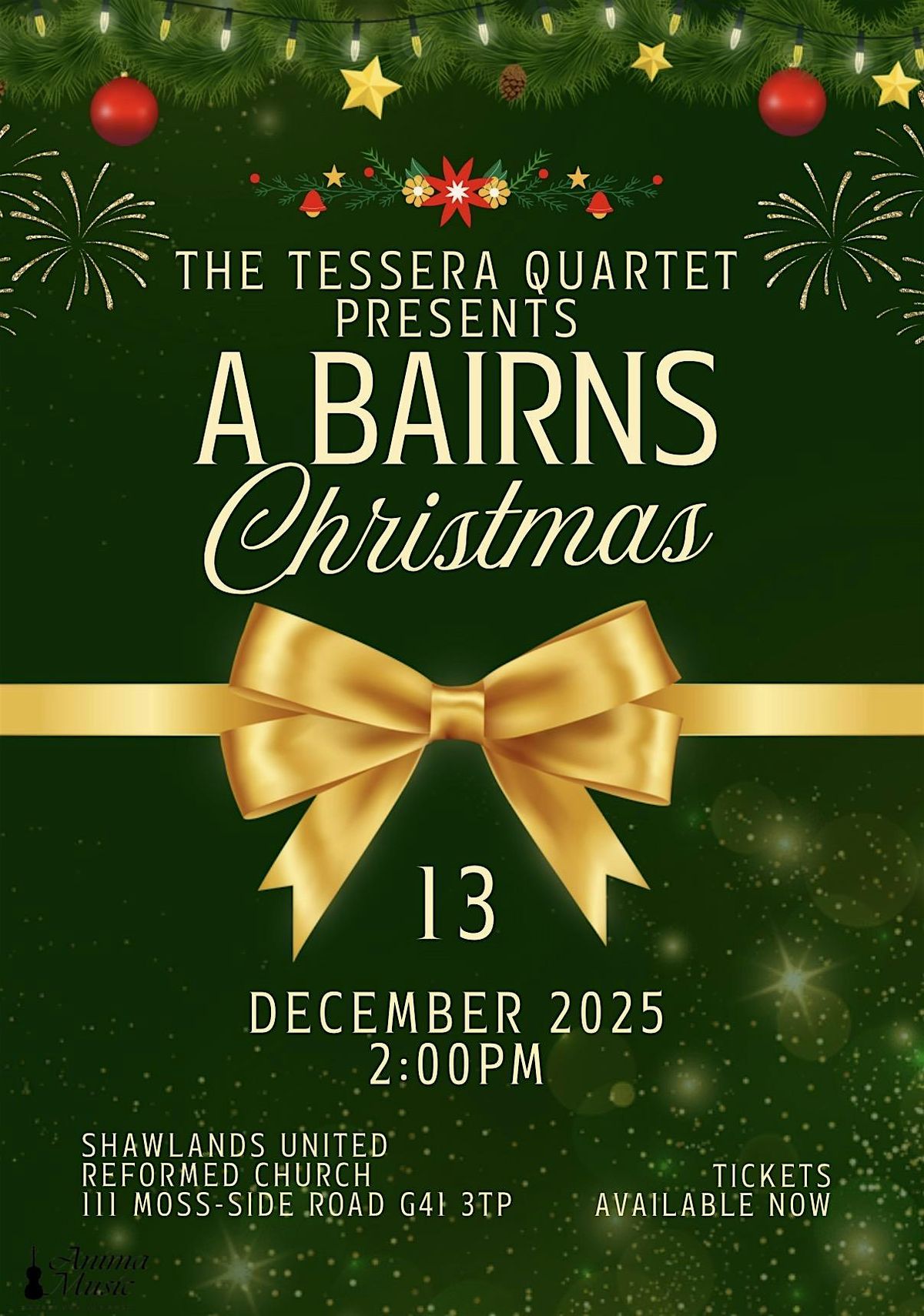The Tessera Quartet: A Bairns Christmas, 13 December | Event in Shawlands | AllEvents