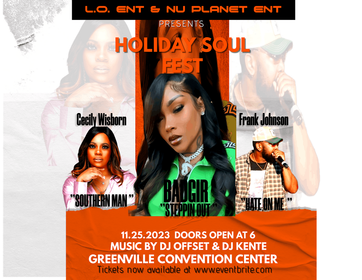 HOLIDAY SOUL FEST, Greenville North Carolina Convention Center