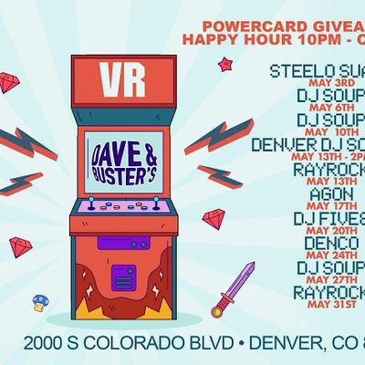 Dave & Busters 1/2 off Wednesdays, Dave & Buster’s Denver, August 2 to