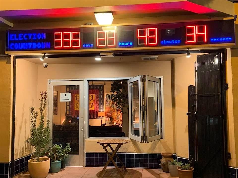 Election Countdown Clock Reveal!, Manny's, San Francisco, 5 March 2024 ...