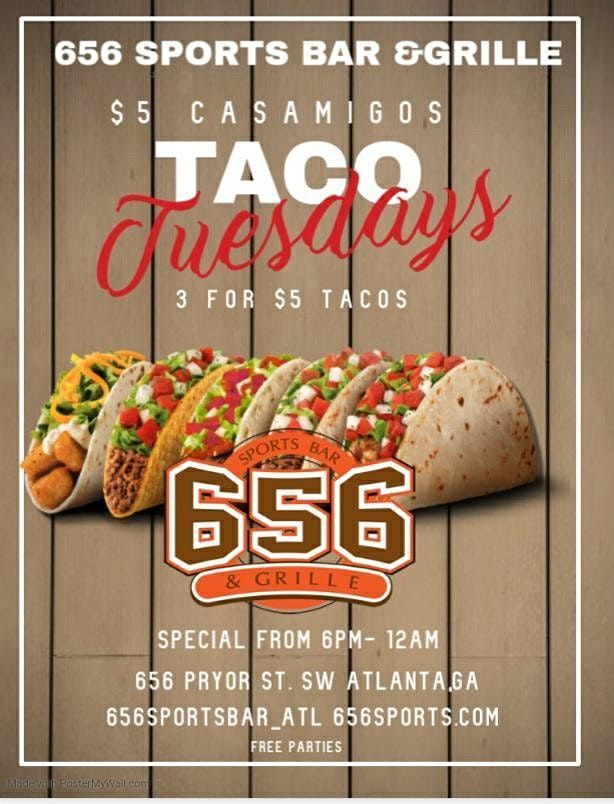 Taco Tuesday’s 656 Sports Bar & Grille, 656 Sports Bar & Grille