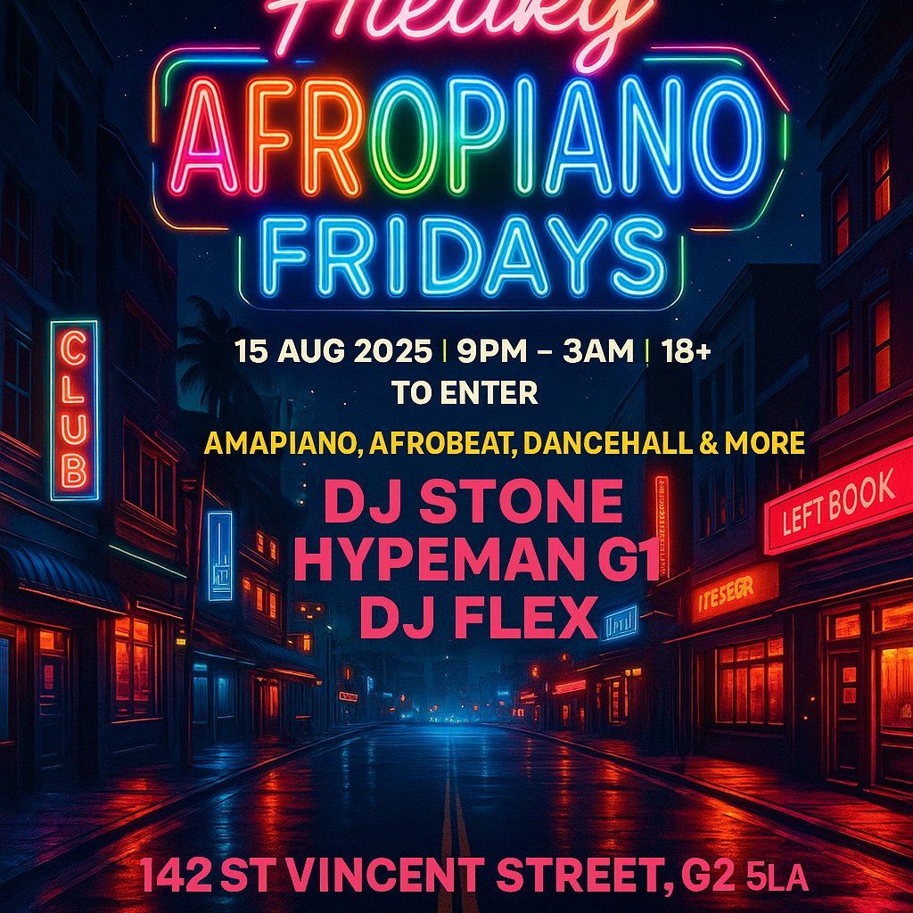 FREAKY FRIDAYS! feat. DJ STONE!!!, 15 August | Event in Glasgow | AllEvents