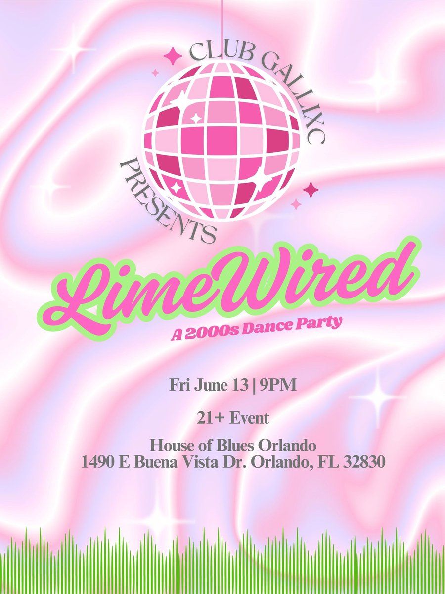 DJ GallixC: Limewired - A 2000's Dance Party, 12 June | Event in Orlando | AllEvents