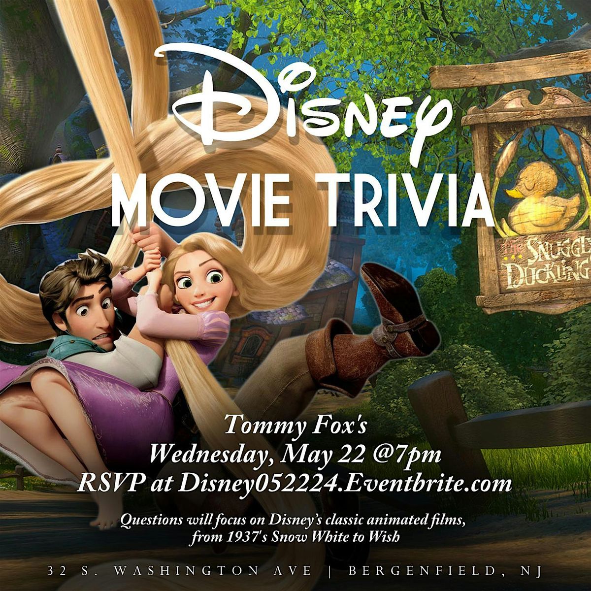 Disney Movie Trivia, Tommy Fox's, Bergenfield, 22 May 2024 AllEvents.in