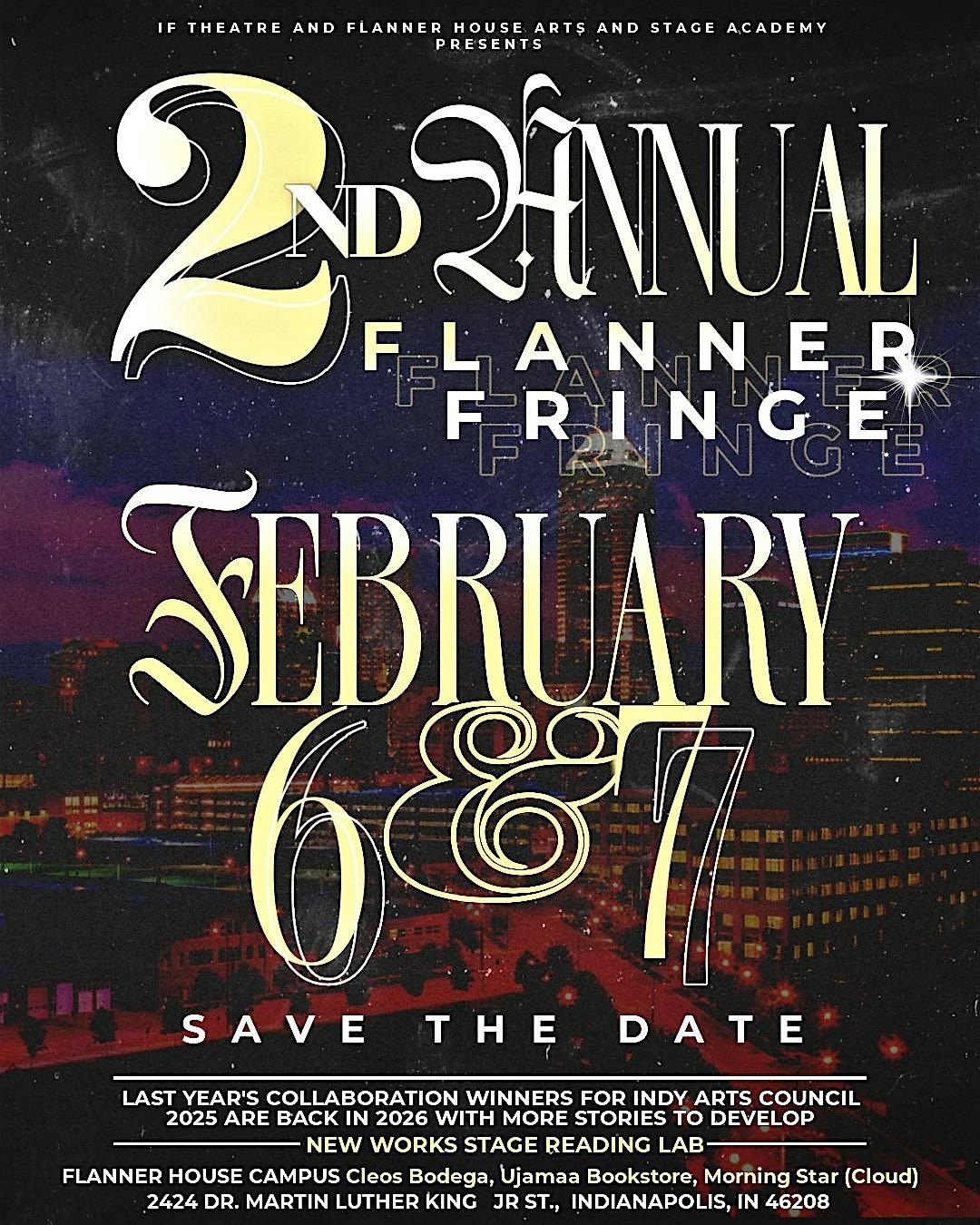 2nd Annual Flanner Fringe Lab, 6 February | Event in Indianapolis | AllEvents