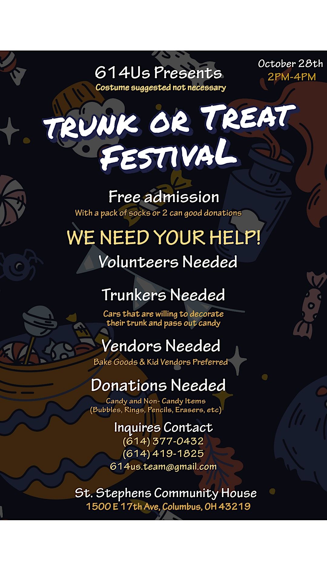 614Us Trunk or Treat Festival, 1500 East 17th Avenue, Columbus, OH, USA