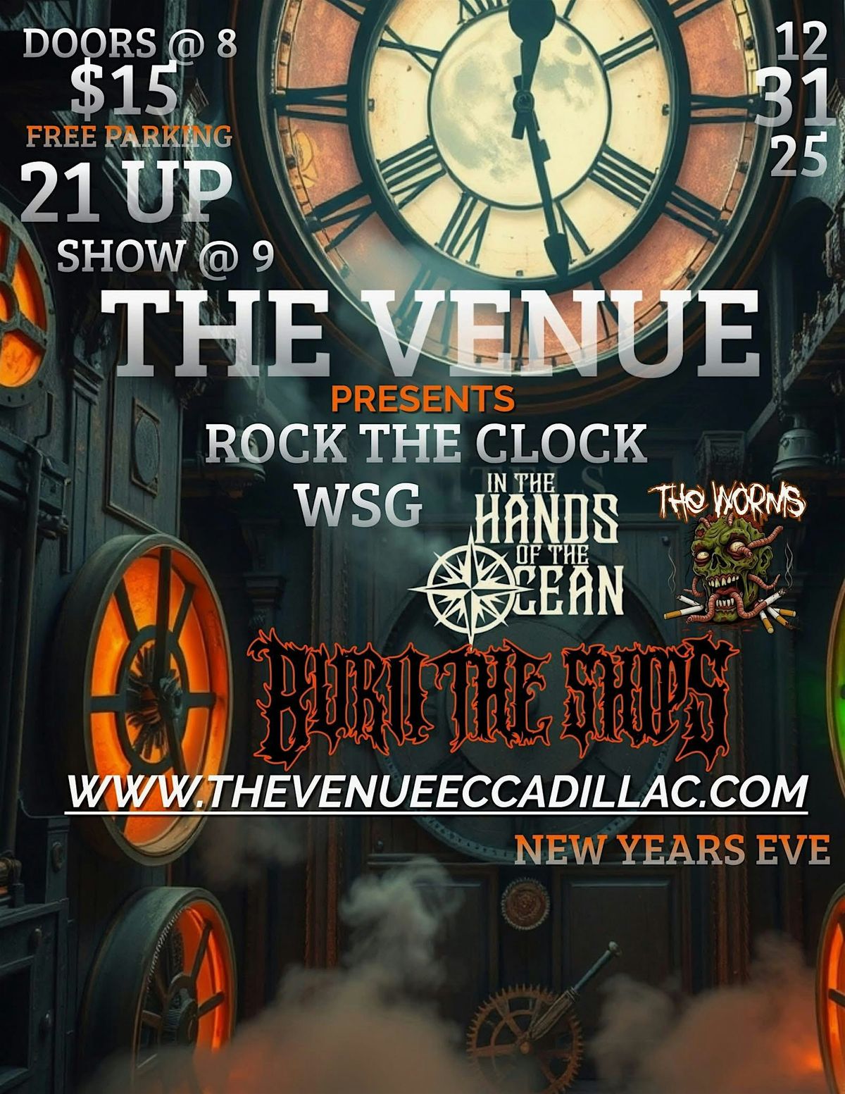 Rock the clock New year Eve party