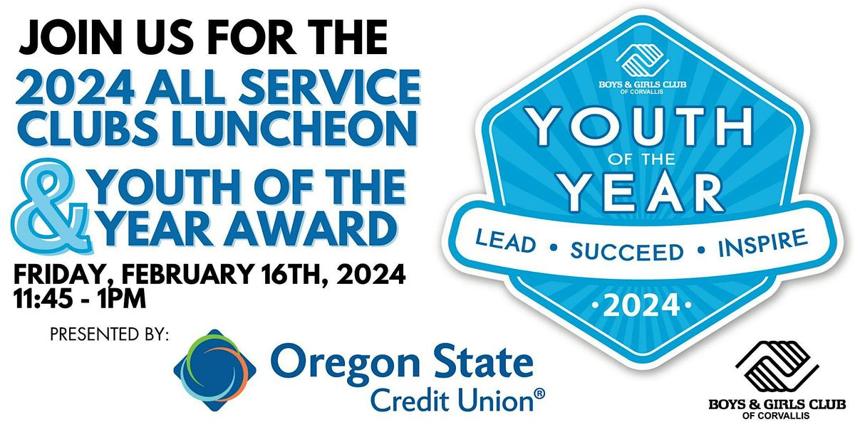 All Service Clubs Luncheon & Youth of the Year, Boys & Girls Club of