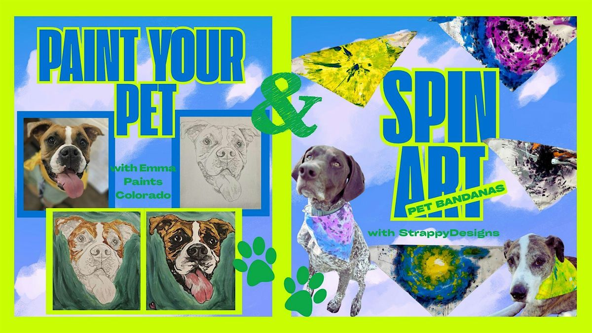 Paint Your Pet AND Pet Bandana Spin Art at Wild Blue Yonder Brewing Co.