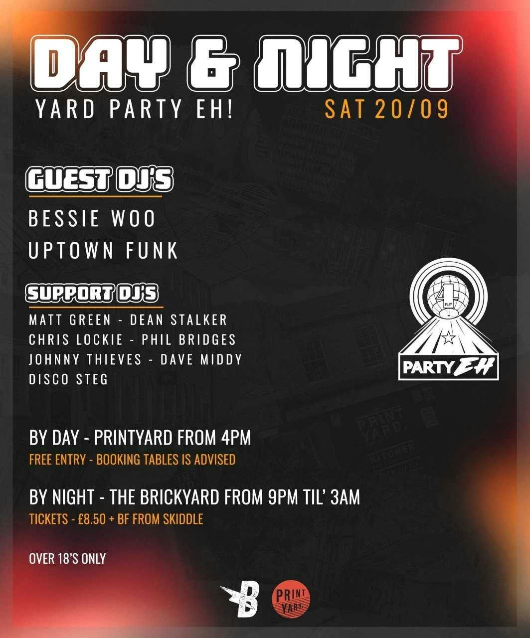 4Play Yard Night Party Eh! with Guest DJ Bessie Woo + Residents , 20 September | Event in Carlisle | AllEvents