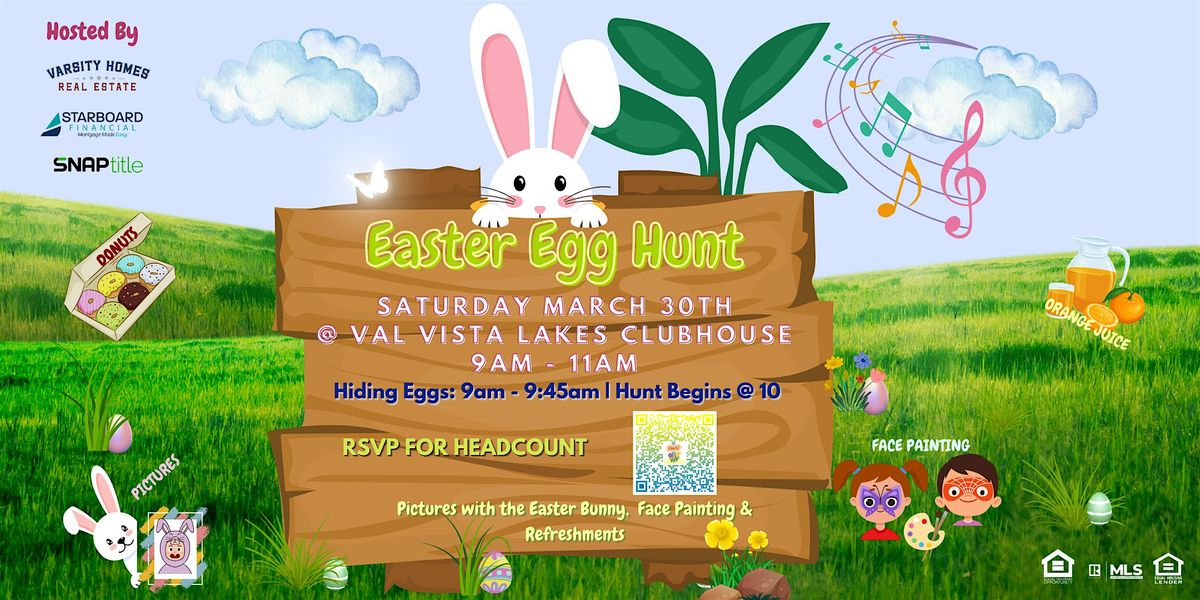 Easter Egg Hunt, Val Vista Lakes Clubhouse, East Lakeside Drive