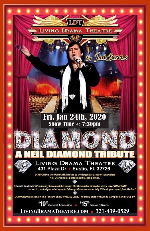 Neil Diamond Tribute At Ldt Living Drama Theatre Eustis