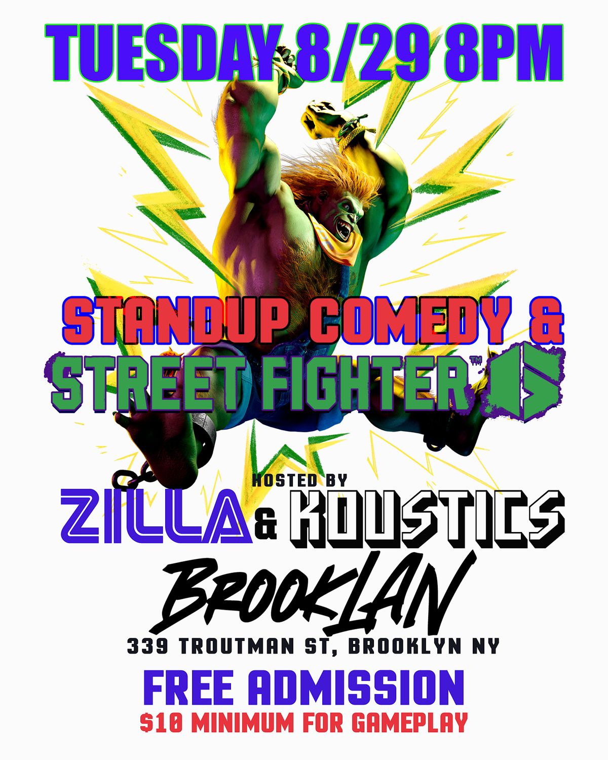 Comedy Show Feat. Street Fighter 6, BrookLAN, Brooklyn, August 29 2023