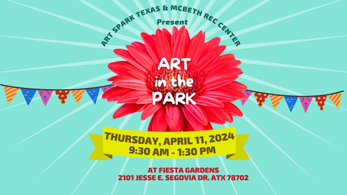 Art in the Park Festival, Fiesta Gardens Building, Austin, 11 April