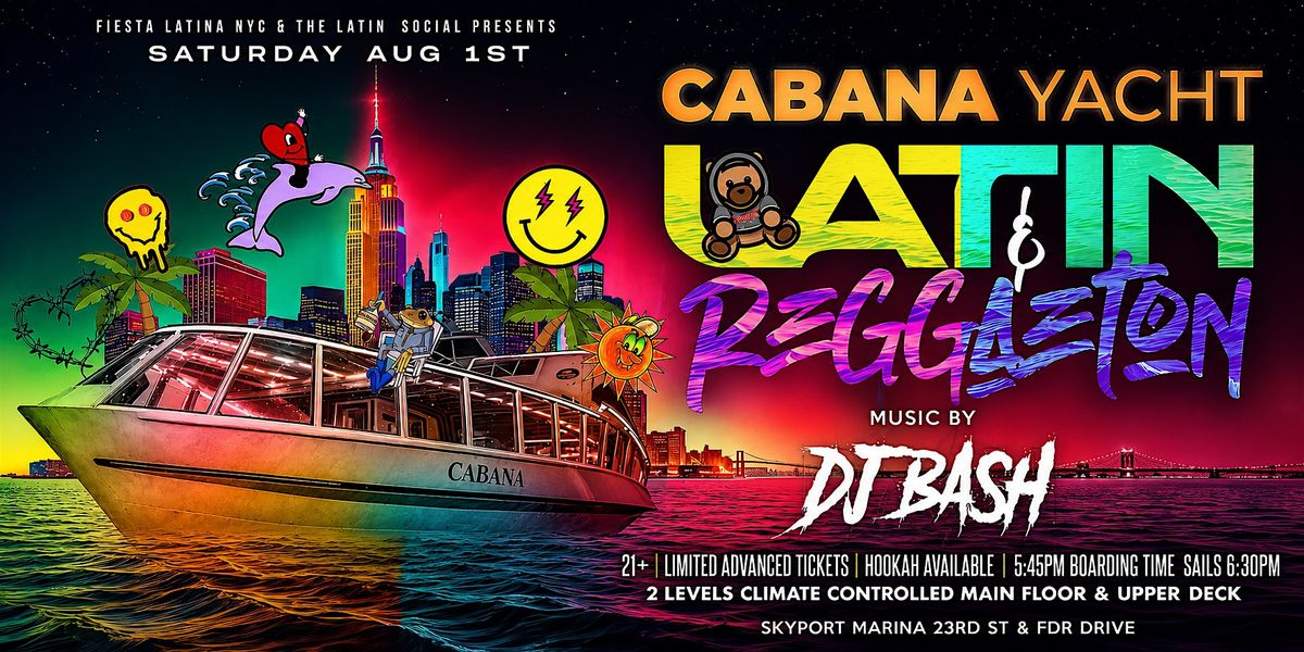 Latin & Reggaeton Summer Sunset Yacht Party