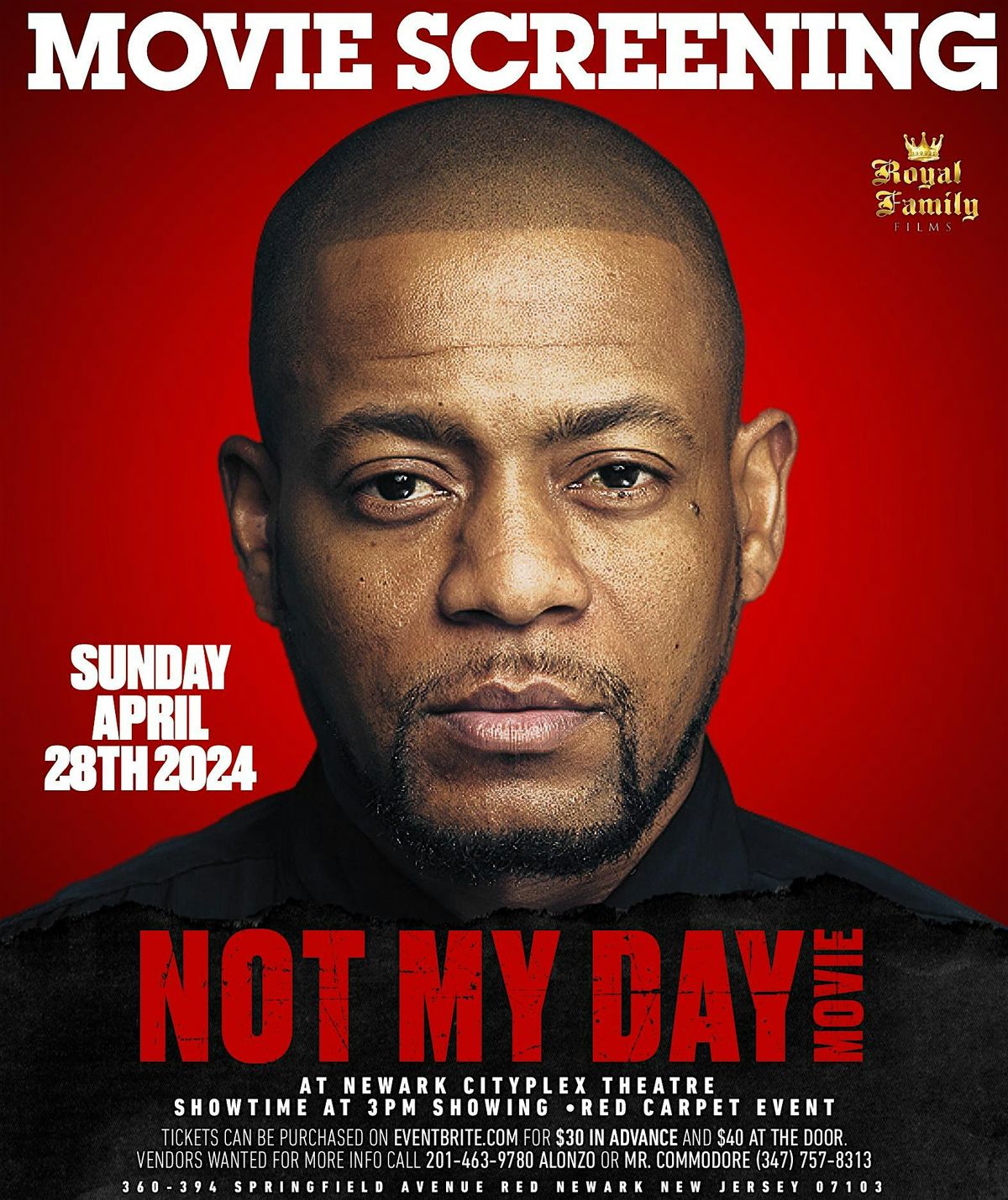 Not My Day Movie Screening, CityPlex 12 Newark, 28 April 2024