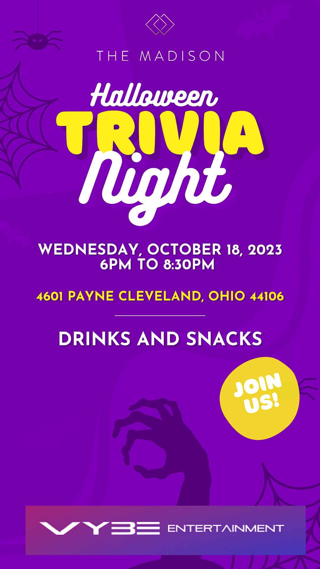 Halloween Trivia Night on the Patio with VYBE Entertainment, The