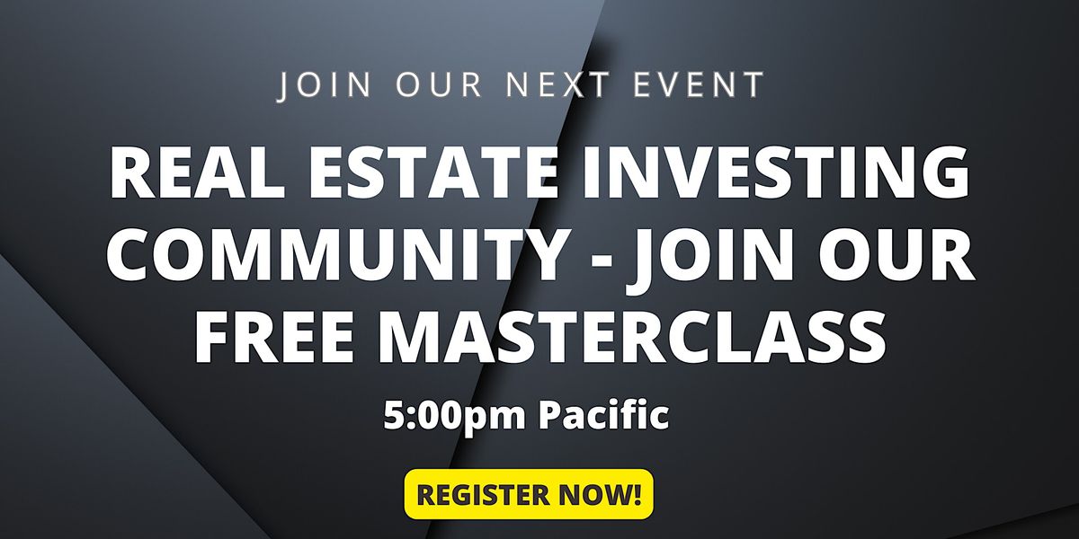 Real Estate Investing Community - Join our Free Masterclass | Event in New Braunfels | AllEvents