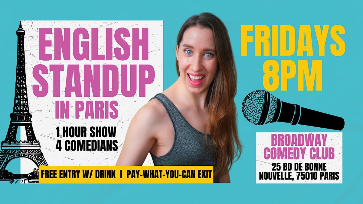Coucou Comedy English Comedy Showcase, Broadway Comedy Club, Paris