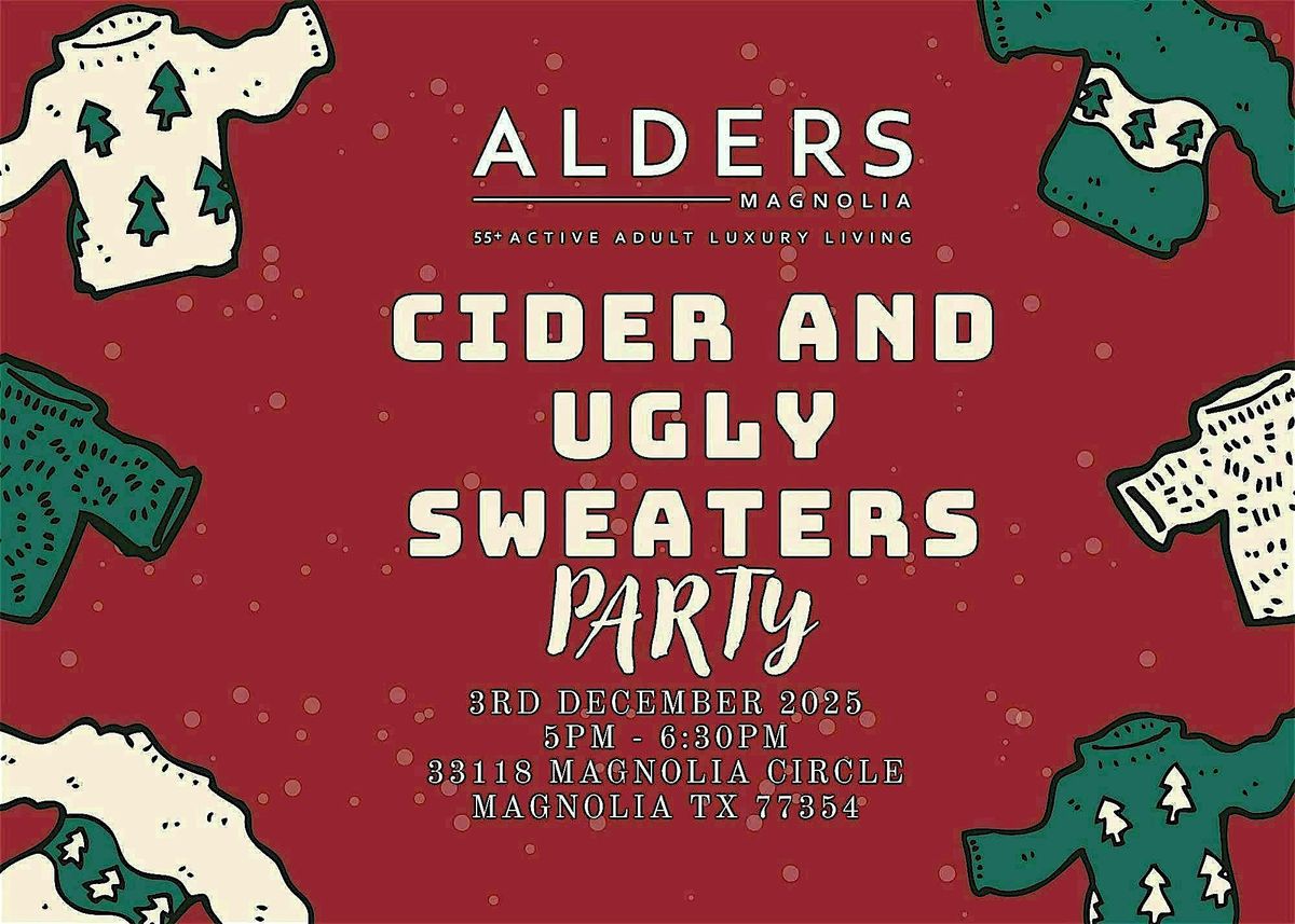 Cider and Ugly Holiday Sweater Party, 3 December | Event in Magnolia | AllEvents