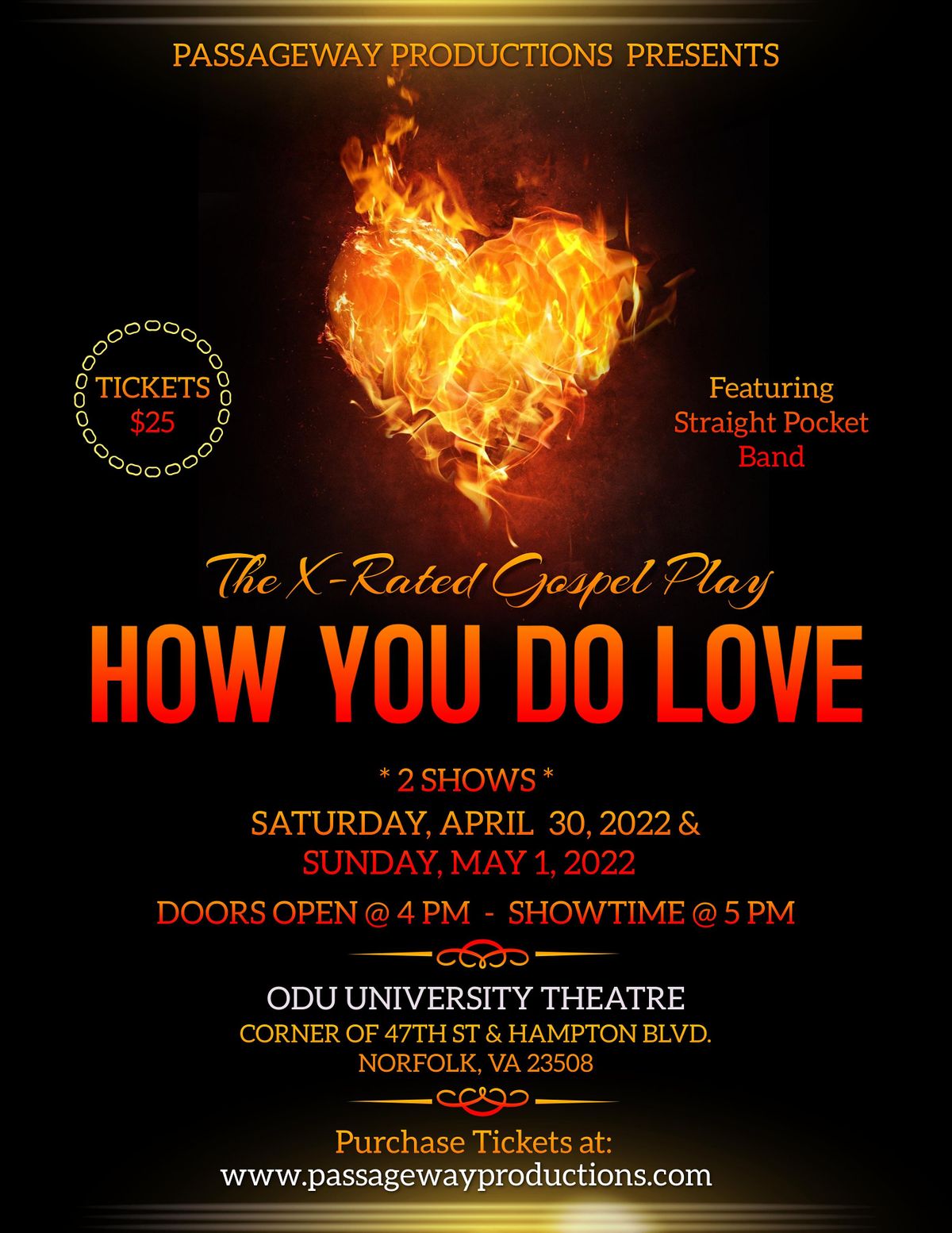 Odu Spring 2022 Calendar X-Rated Gospel Play "How You Do Love", Odu University Theatre, Norfolk,  April 30 To May 1 | Allevents.in