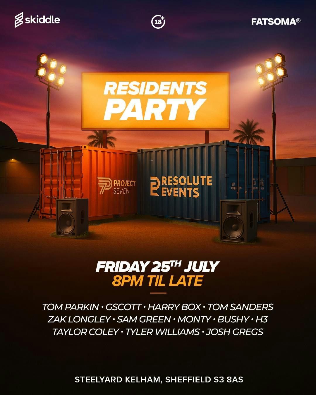 PROJECT SEVEN X RESOLUTE EVENTS /  RESIDENTS PARTY | Event in Sheffield | AllEvents