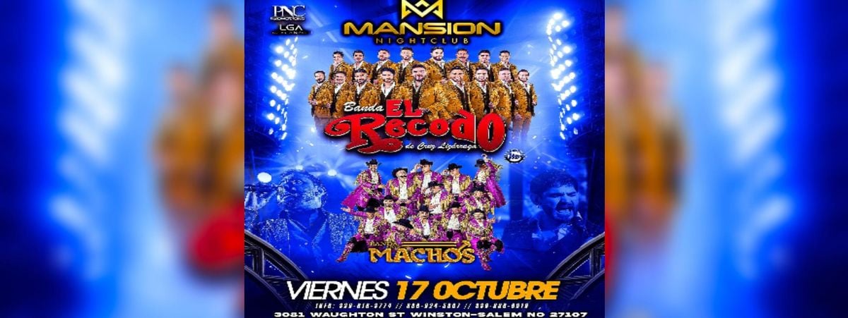BANDA EL RECODO Y BANDA MACHOS, 17 October | Event in Winston Salem | AllEvents