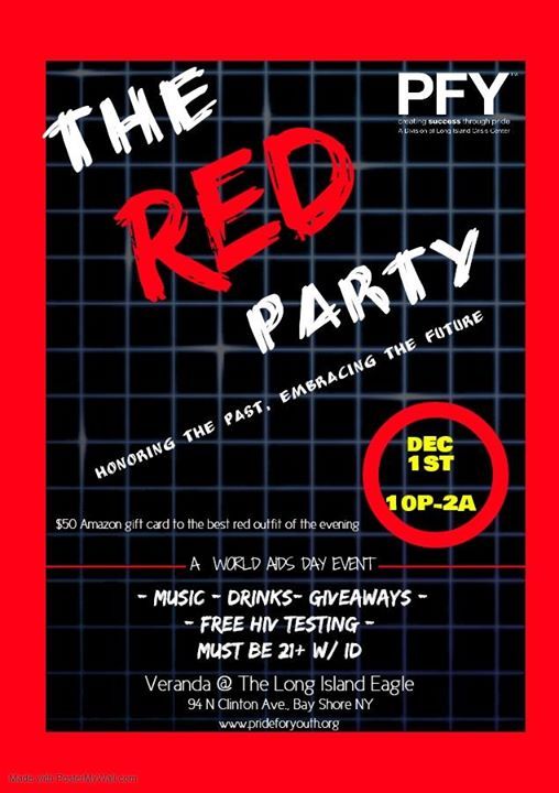World Aids Day The Red Party Veranda At The Long Island Eagle Bay Shore 1 December To 2 December