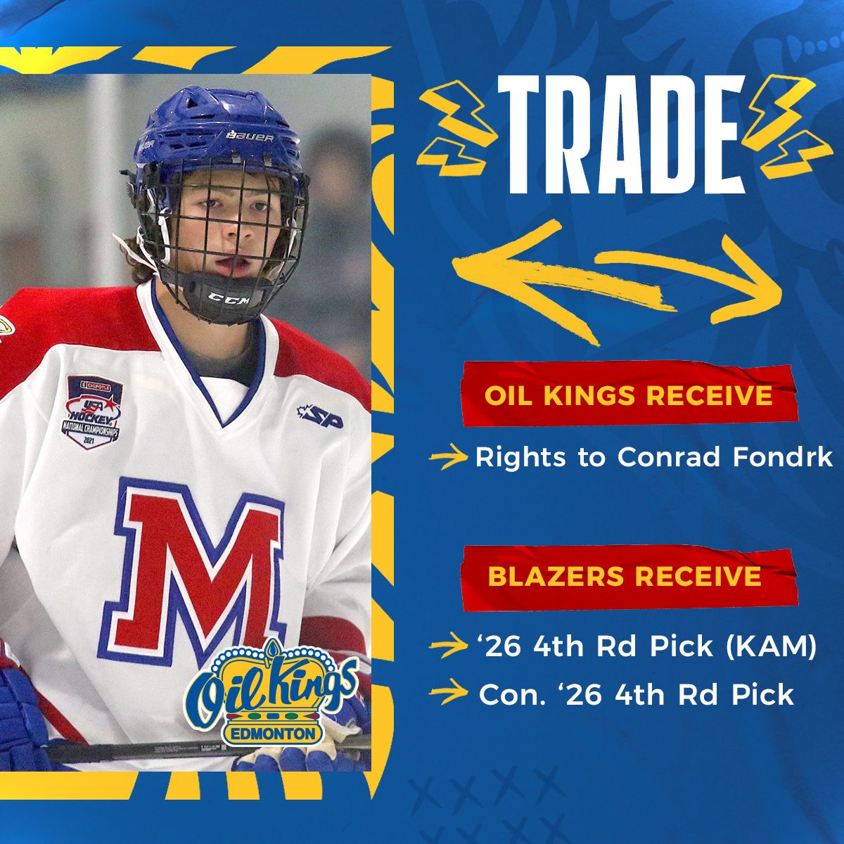 Edmonton Oil Kings at Kamloops Blazers at Sandman Centre, 11 November | Event in Kamloops | AllEvents
