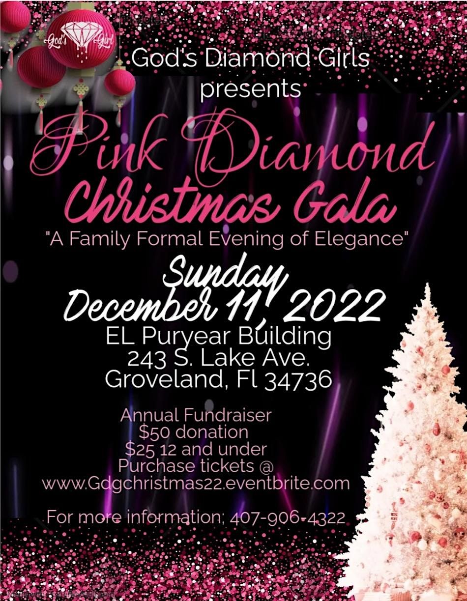 Gods Diamond Girls "PInk Diamond Christmas Gala 2022" Fundraiser, E.L
