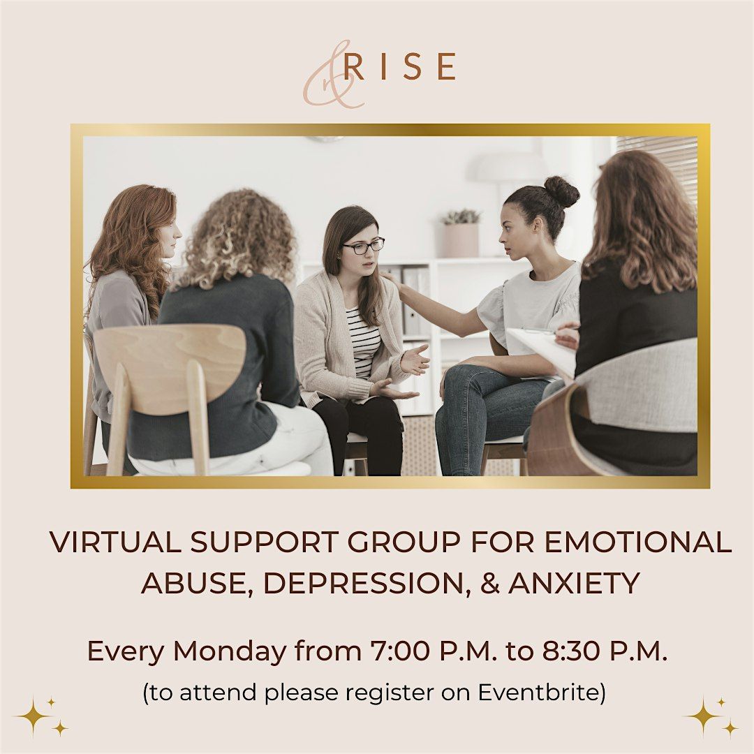Virtual Support Group for Emotional Abuse, Depression, & Anxiety | Online Event | AllEvents