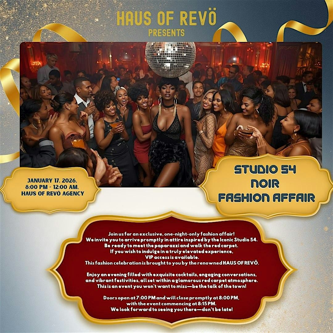 Studio 54 NOIR FASHION AFFAIR, 17 January | Event in Baltimore | AllEvents
