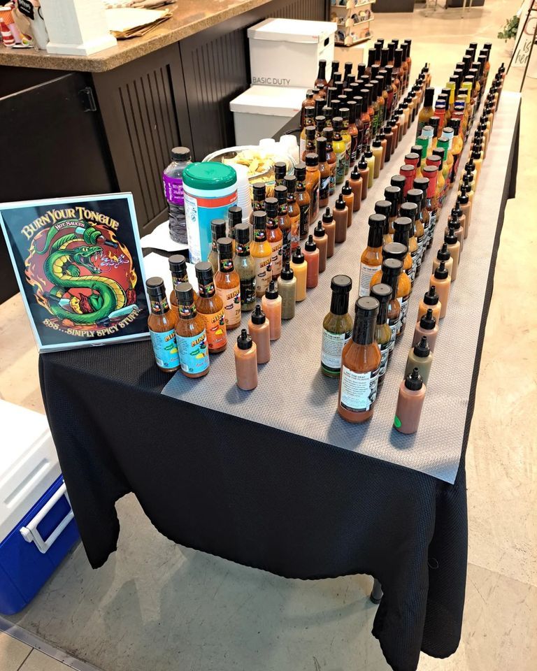 Burn Your Tongue Hot Sauces FREE Spicy Saturday Sampling at The Quilted